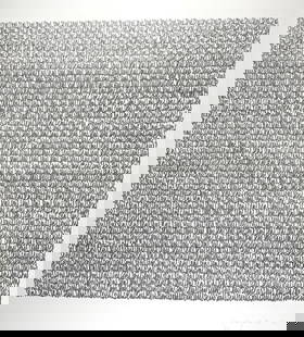 Frederic Walperswyler: Frederic Walperswyler. Paper size: 25.75 x 19.75. Title: Writing. Lens. Medium: Pencil. Size: 18 x 18 sight in. Signature: Estate stamp. Artist: Frederic Walperswyler. Unframed.