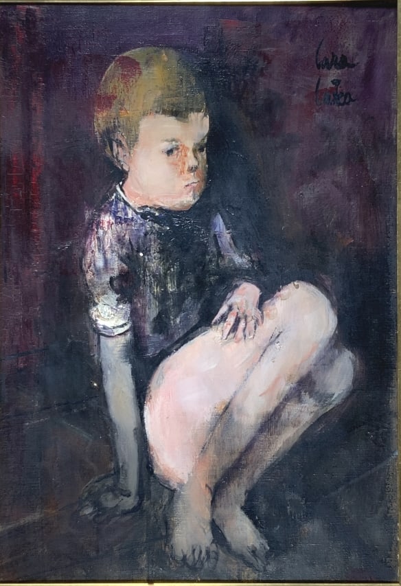 Lori …. ,Portrait of young boy: Lori …. ,Portrait of young boy. Gallery labels on frame and verso of painting, Galerie Juarez, The Gallery of Young French Painters, 337 Worth Ave, Palm Beach., another label on verso is the Asto Ga