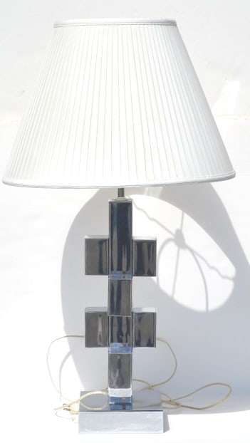 Modern Chrome Lamp (1 of 3)