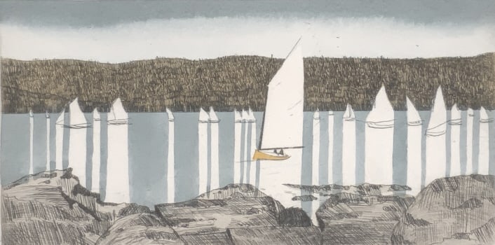 Kaczmarek, Reflections, Sail boats, Colored (1 of 10)