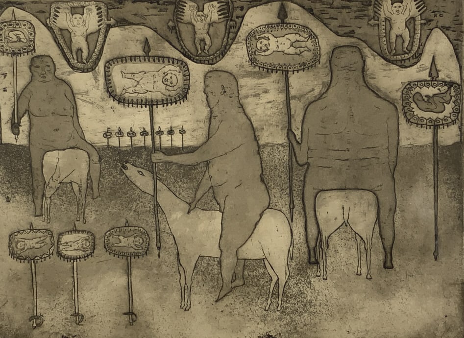 Richard Callner,  etching, dated 1959 (1 of 11)