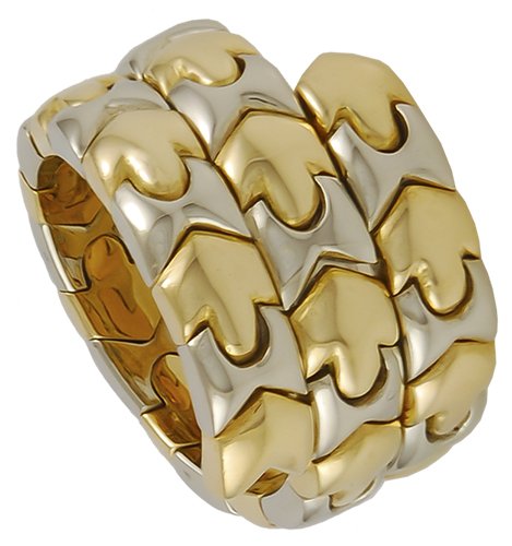 BVLGARI 3 Row Gold Ring (1 of 1)