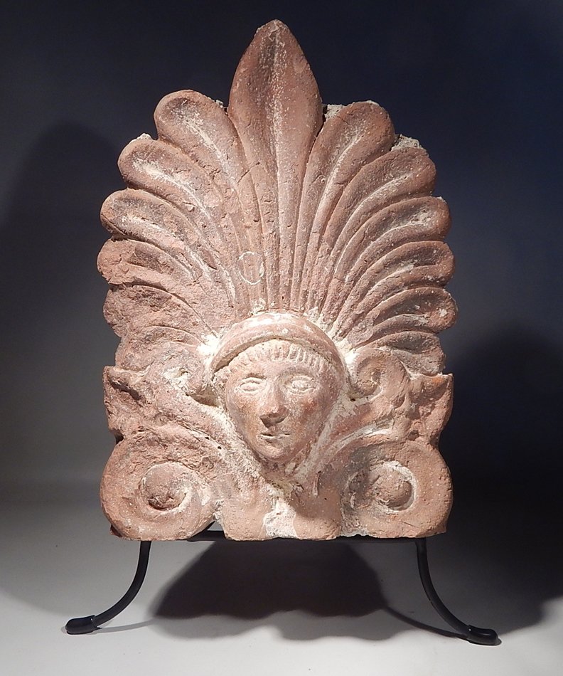 Roman pottery sea-encrusted Antefix (1 of 4)