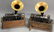 Two Thomas Edison Home cylinder phonographs, both with