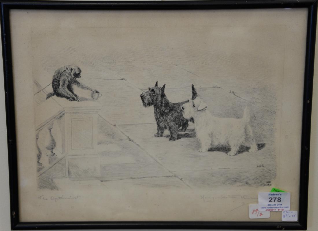 Two piece Marguerite Kirmse (1885-1954) lot to include (1 of 4)