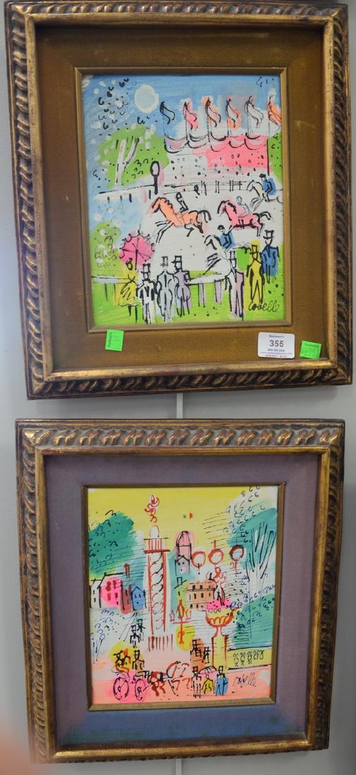 Set of four Charles Cobelle (1902-1998) oil on canvas (1 of 3)