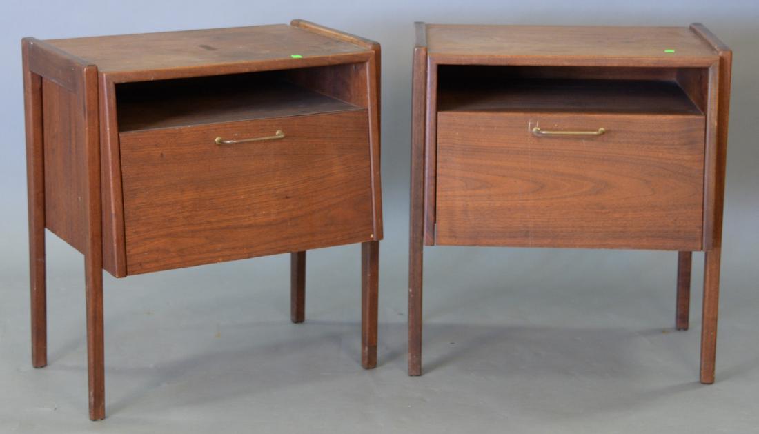 Three piece lot to include pair of modern bedside (1 of 3)