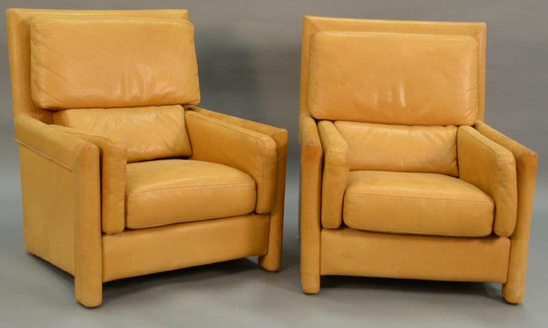 Pair of Roche Bobois leather lounge chair, Rietveld sty (1 of 7)