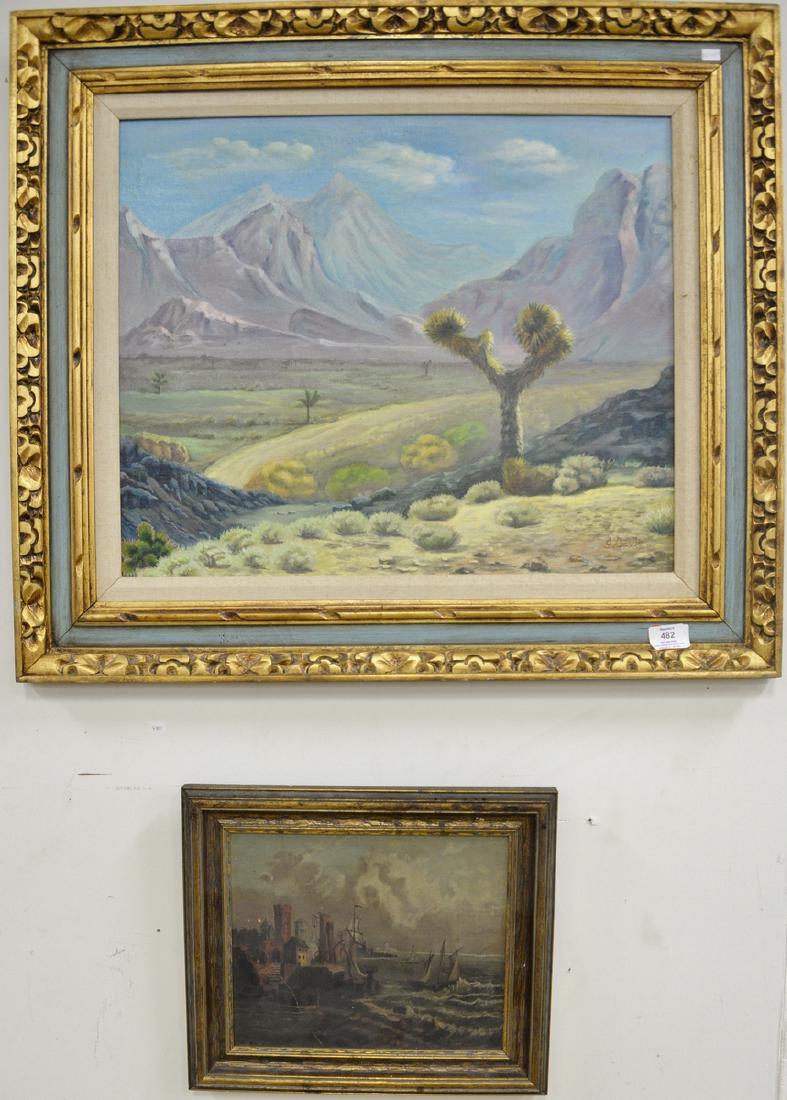 Three piece group to include California landscape by J. (1 of 5)