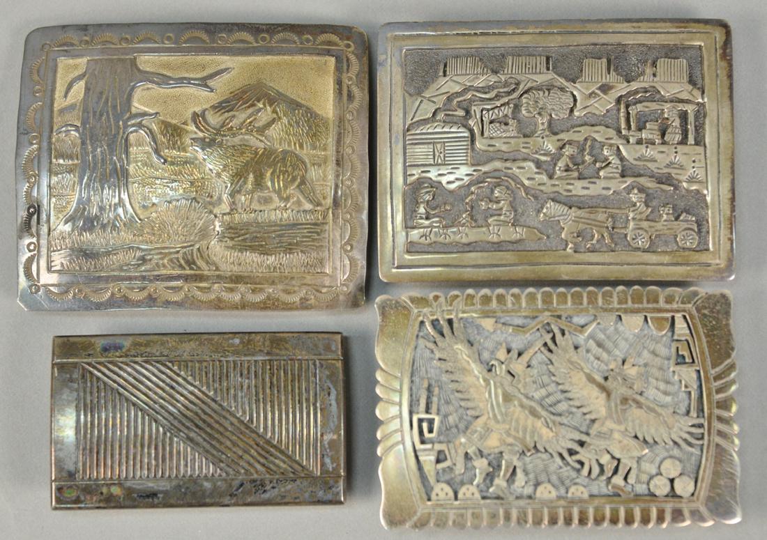 Four Western Navajo Native American Indian sterling (1 of 6)