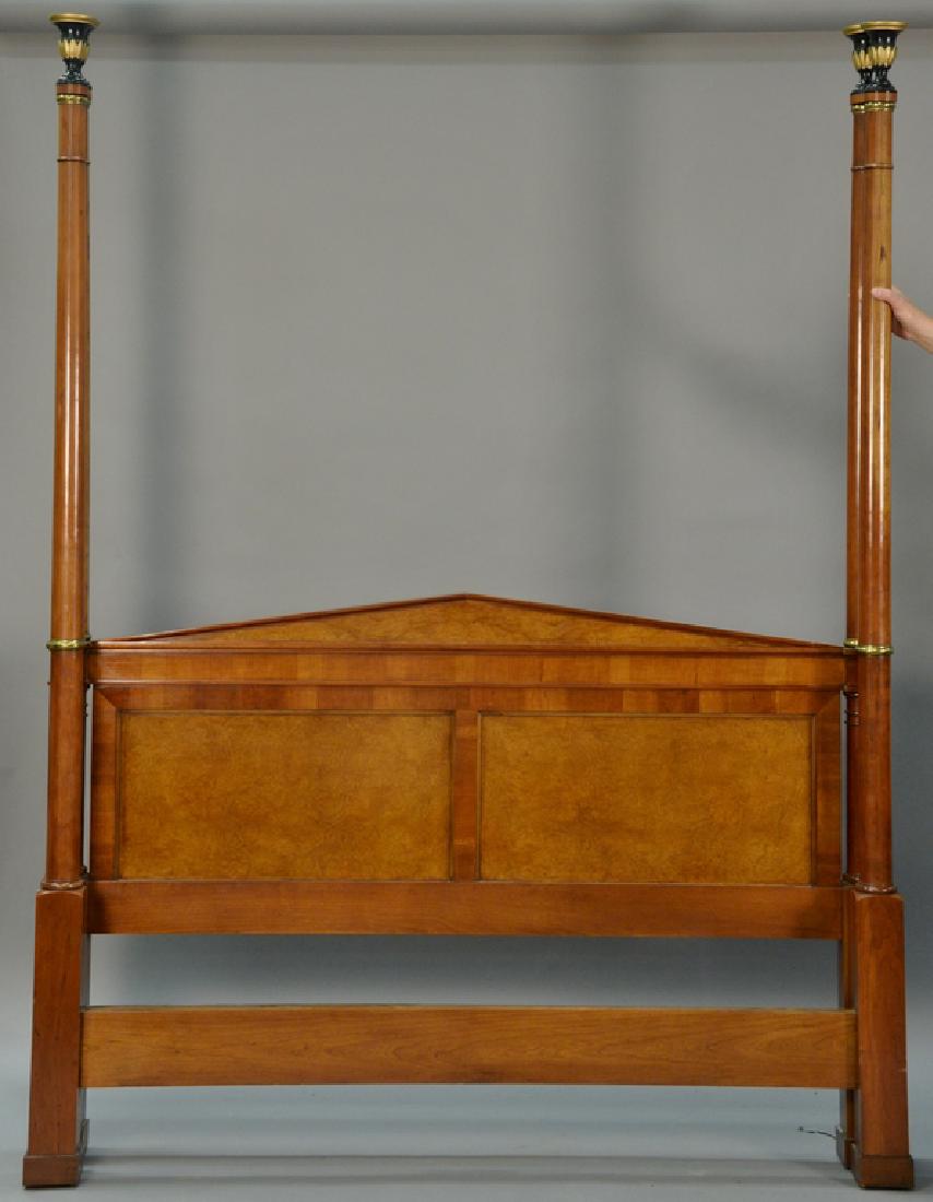 Baker queen size four post bedstead. ht. 87 1/2in. (1 of 5)