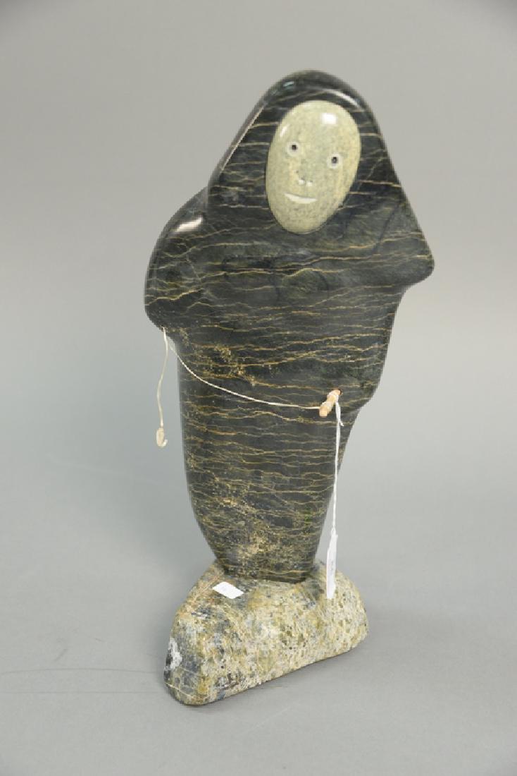 Inuit Eskimo carving, Mattiusie Iyaituk (1950), Iqaluit (1 of 4)