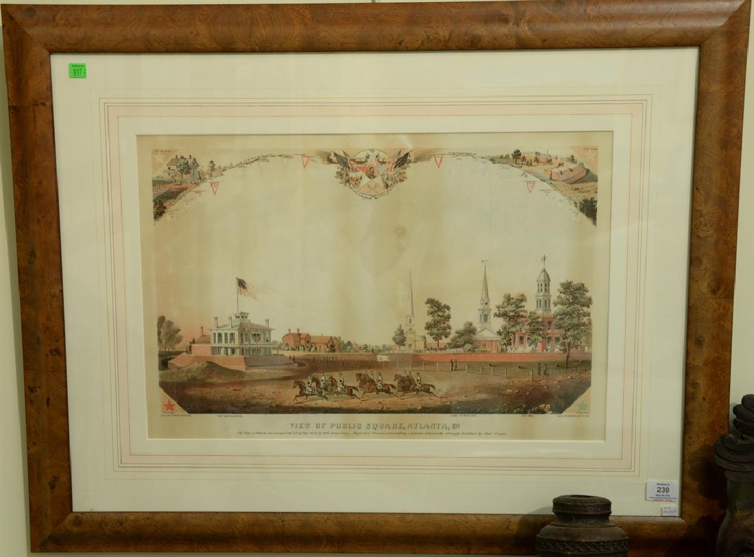 View of Public Square Atlanta, GA, handcolored (1 of 4)