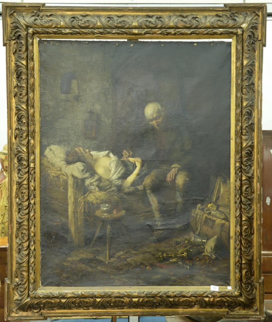 Alexander von Wahl, oil on canvas, "Zu Spat" (1 of 6)