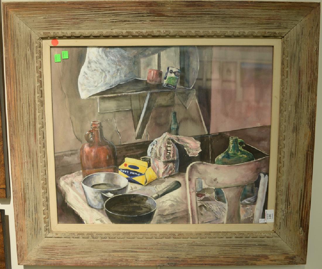 Rex Goreleigh (19021986) watercolor Still Life Cooking