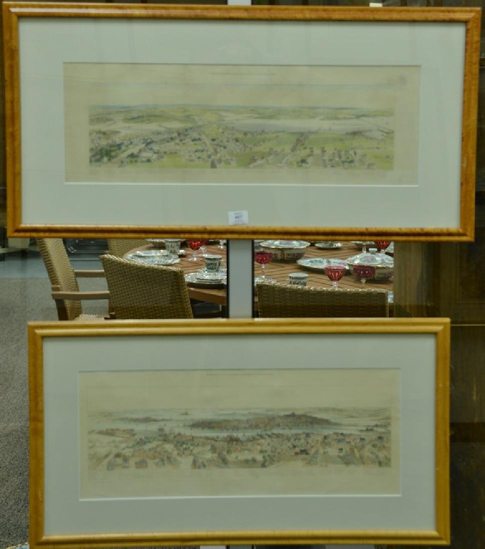 Set of three birdseye view Boston maps including (1 of 3)