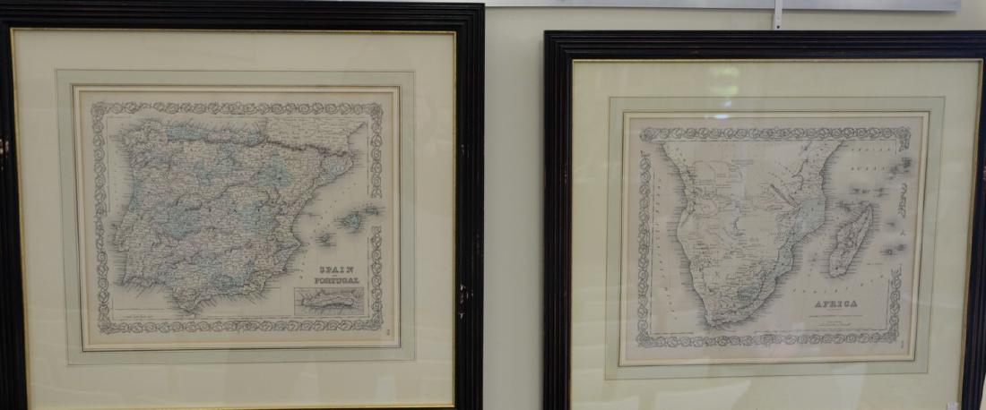 Eight Henry Schenck Tanner's New Universal Atlas of the: Eight Henry Schenck Tanner's New Universal Atlas of the World hand colored engraved maps to include Sweden and Norway, Denmark, Russia in Europe, Holland and Belgium, Australia, Spain and Portugal, Af