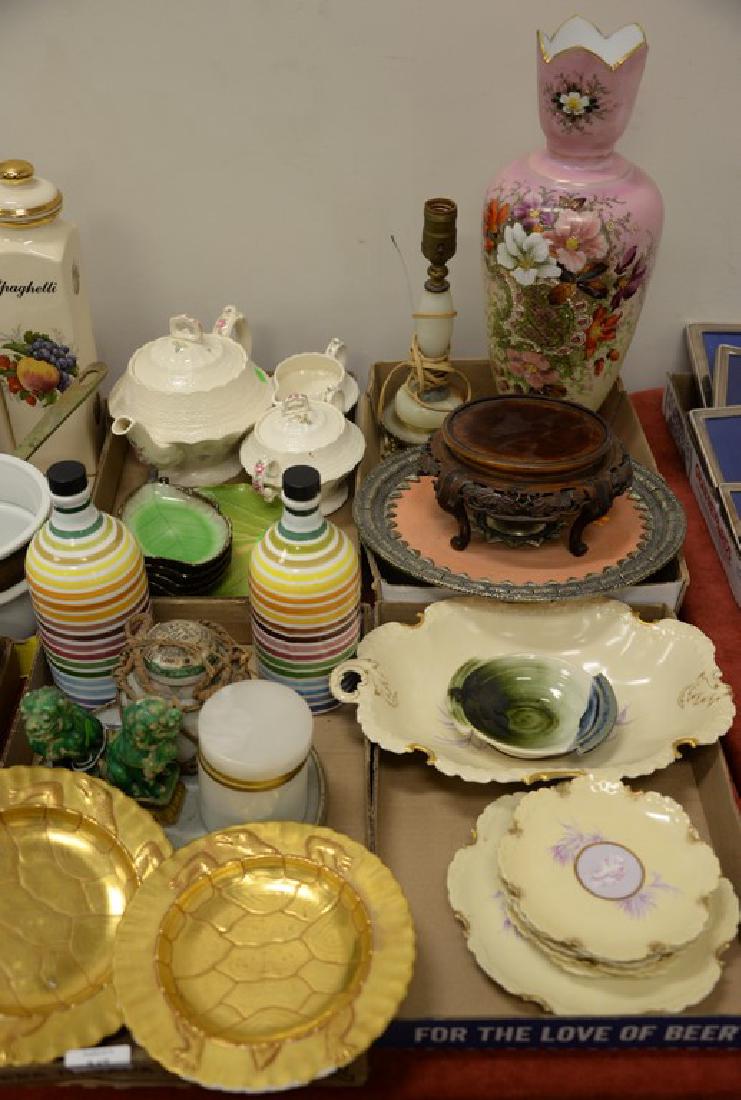 Four box lots to include gilt turtle plates, cameo (1 of 4)