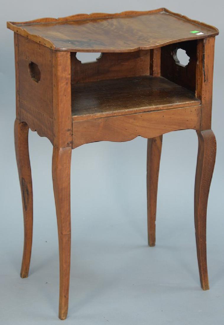 French Louis XV one drawer stand. ht. 29in., top: 12" x (1 of 4)