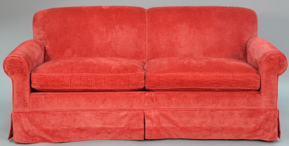 Avery Boardman LTd red upholstered sleeper sofa having (1 of 5)