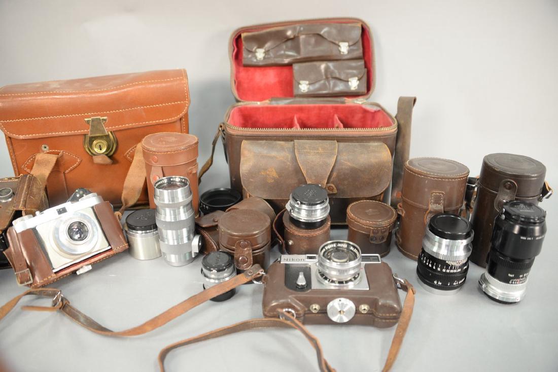 Group of cameras and lenses to include Nikon Kogaku, (1 of 8)