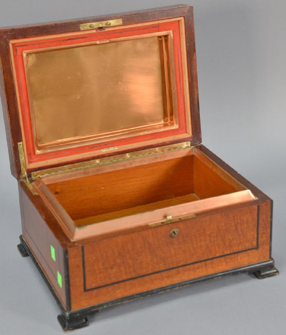 Alfred Dunhill London NY Paris mahogany humidor with (1 of 3)