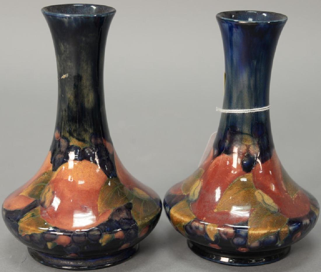 Pair of William Moorcroft pomegranate vases, marked (1 of 6)