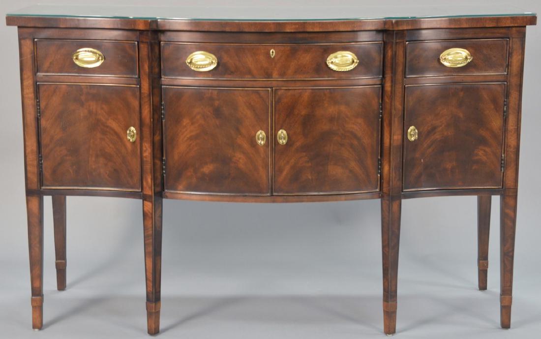 Henredon mahogany Federal style sideboard with glass (1 of 5)