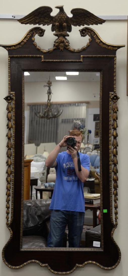 Mahogany Chippendale style mirror with eagle top, 20th (1 of 4)