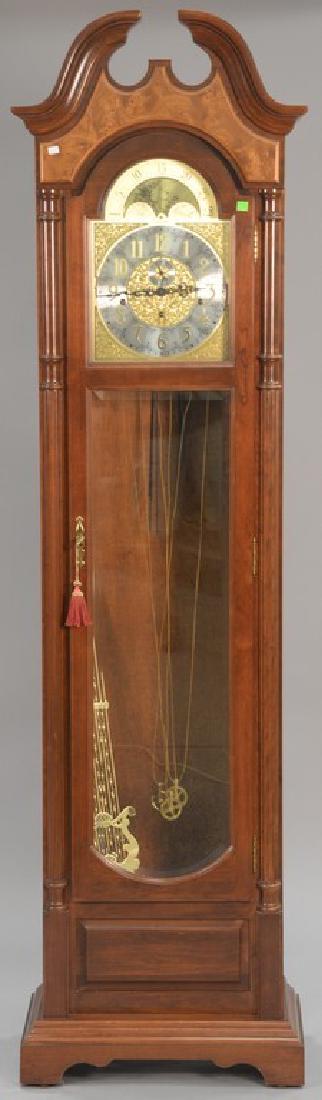 Seth Thomas tall clock with triple brass weights and (1 of 4)