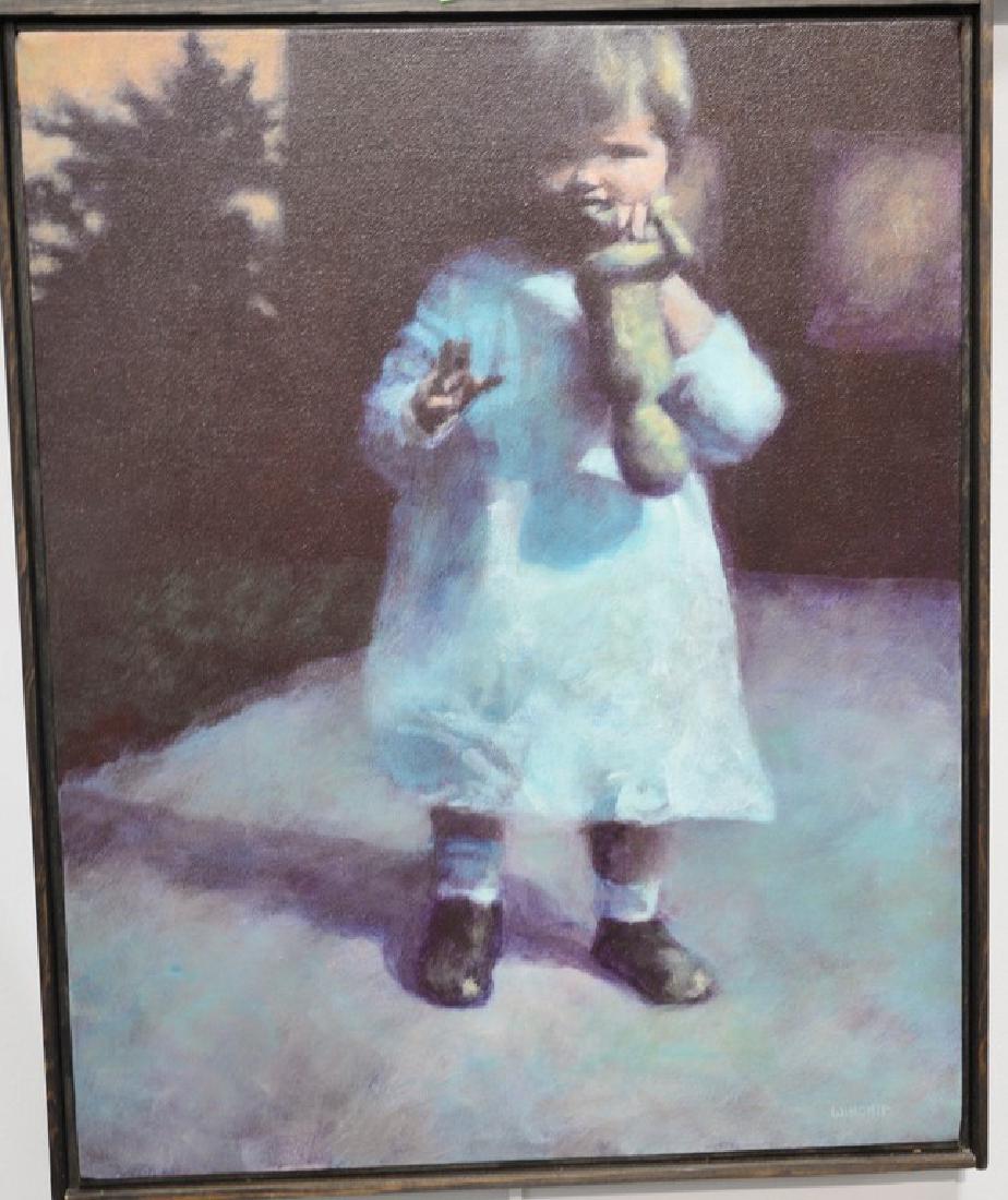 Three John Winship (20th century) acrylic oil on canvas (1 of 3)