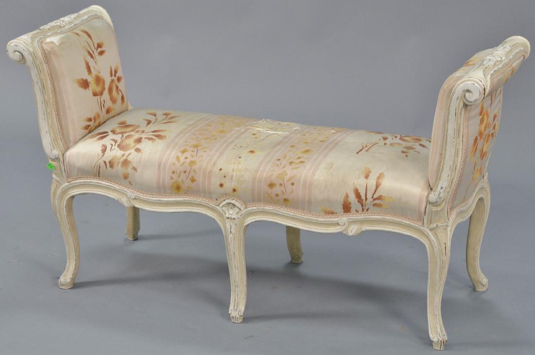 Louis XV style window bench. wd. 45in. Provenance: From (1 of 5)