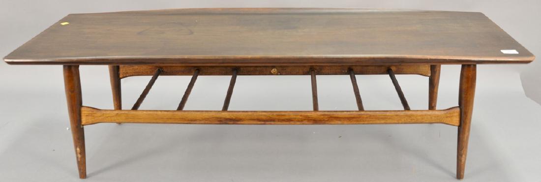 Arne Vodder style coffee table (missing one cross: Arne Vodder style coffee table (missing one cross stretcher). top: 20" x 54"