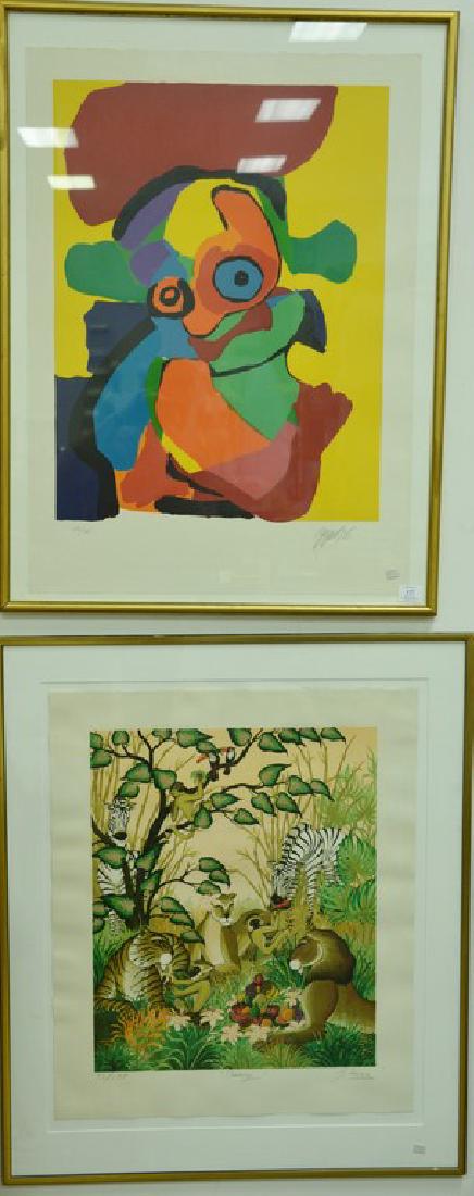 Six lithographs including three Irving Amen "Young (1 of 8)
