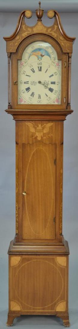 Henry Ford Museum tall case clock with brass works, (1 of 6)