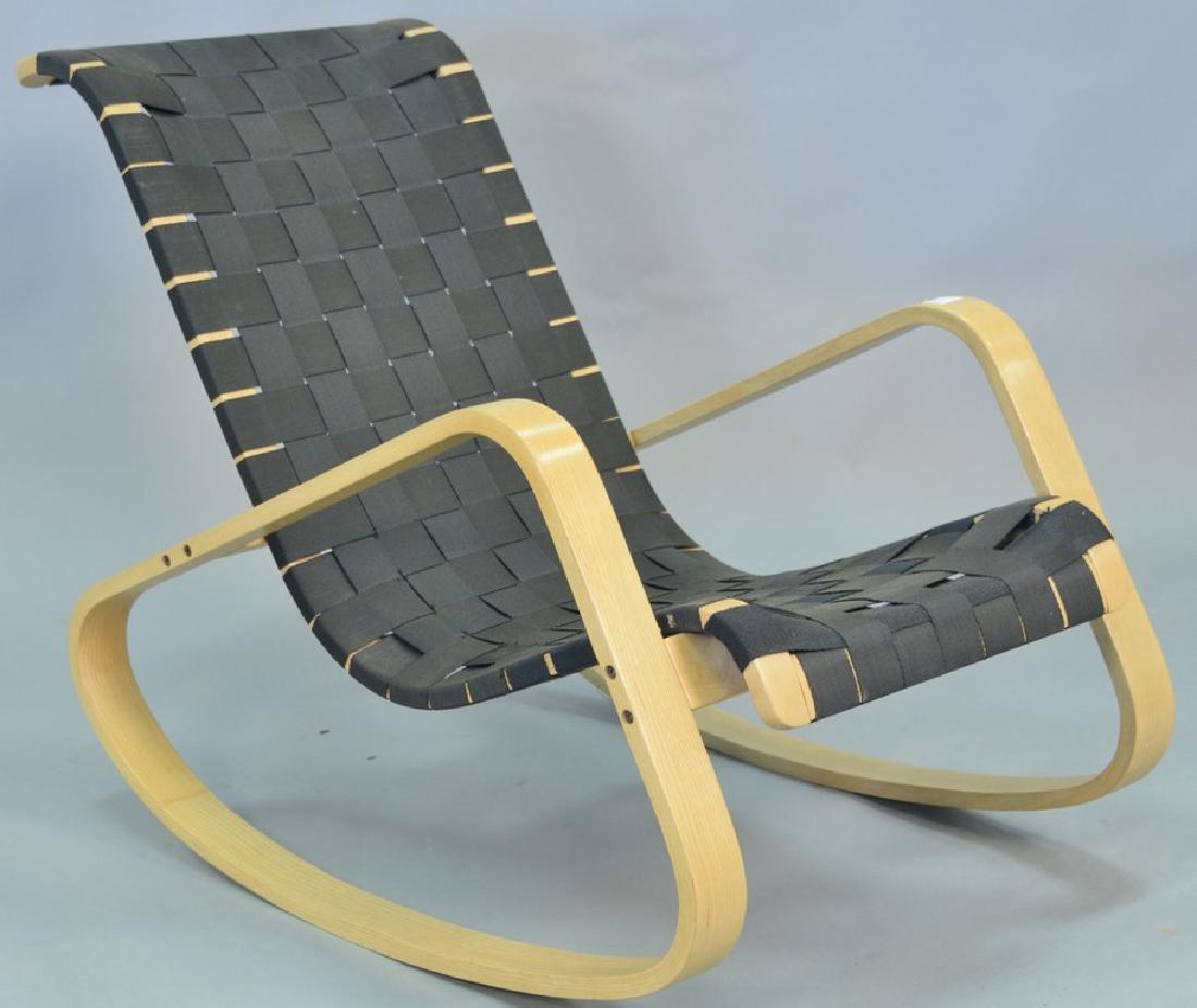 Luigi Crassevig Dondolo Bentwood rocking chair, stamped: Luigi Crassevig Dondolo Bentwood rocking chair, stamped on bottom, made in 1970's.