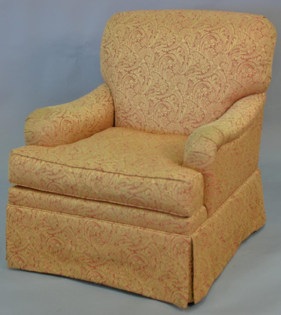 Kittinger upholstered club chair.: Kittinger upholstered club chair.