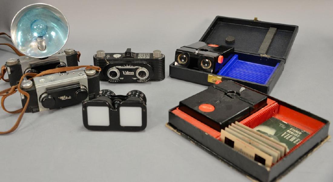 One box lot: Group lot of Stereo cameras and viewers (1 of 7)
