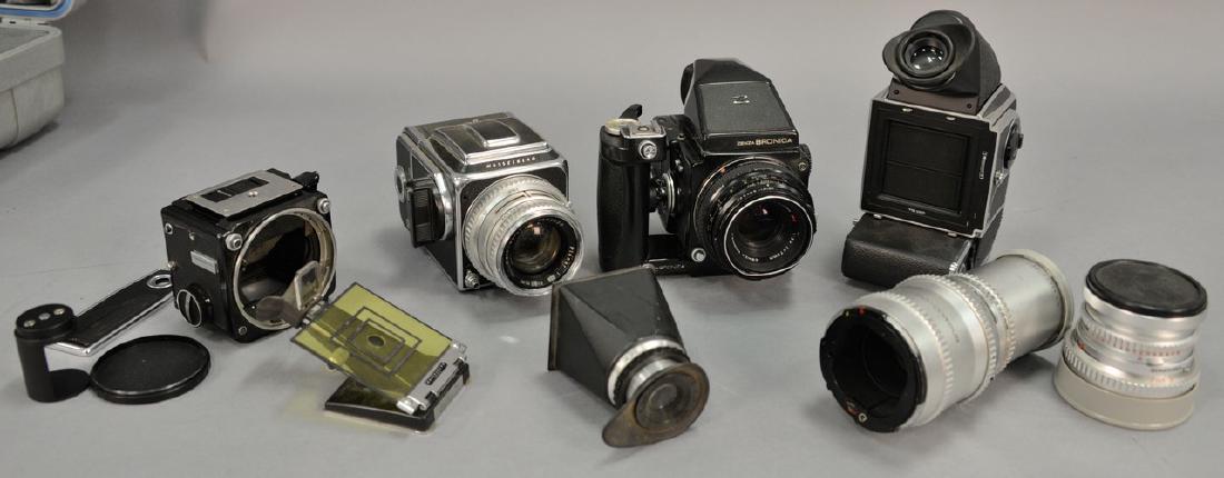 One box lot: Camera lot to include Hasselblad 500c with (1 of 7)