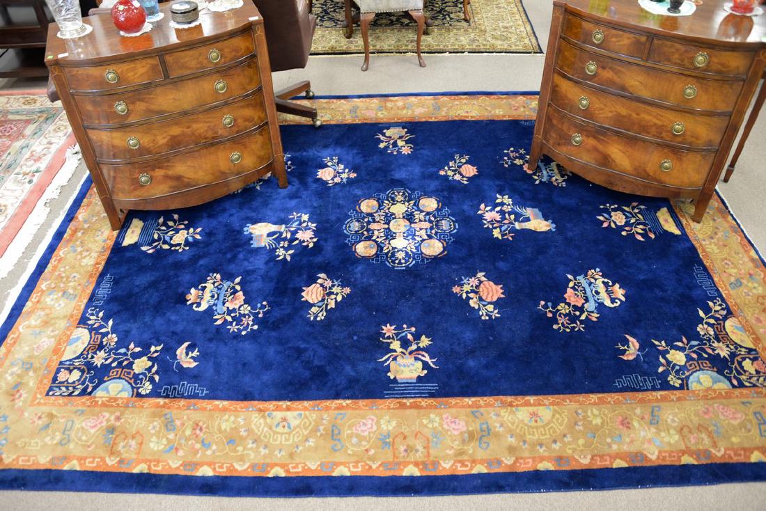 Chinese Oriental carpet, 8'10" x 11'4". (1 of 6)