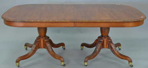John Widdicomb Georgian Style Dining Table Mahogany John Widdicomb Georgian Style Dining Table Mahogany