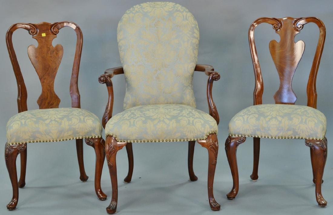 Set of ten John Widdicomb Georgian style dining chairs (1 of 9)