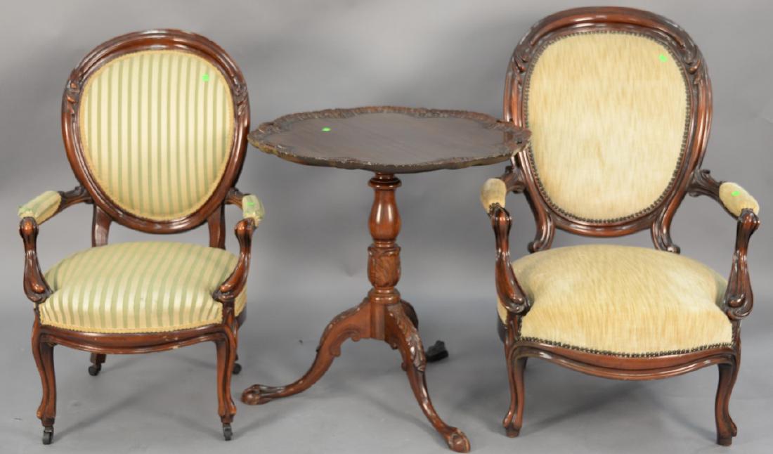 Three piece lot to include two Victorian gentleman's (1 of 4)