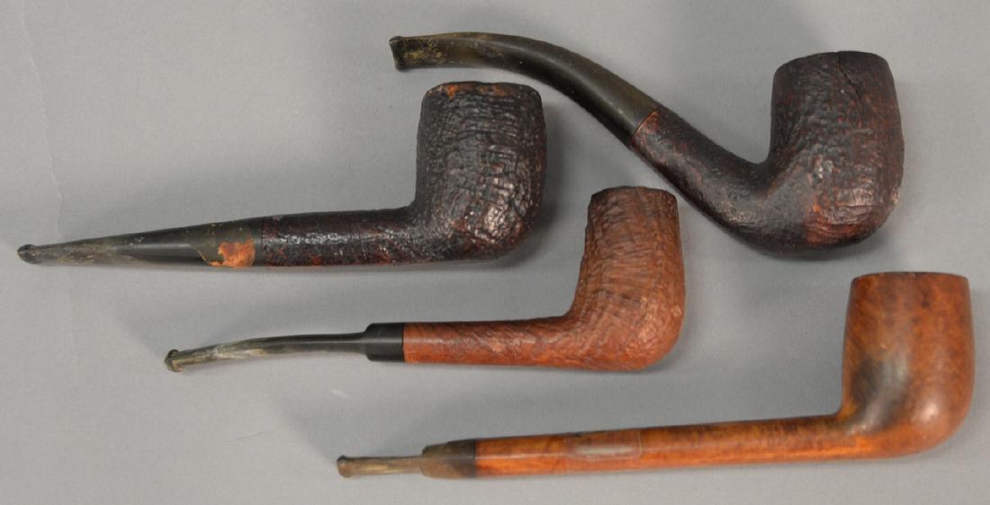 Four tobacco pipes including two Dunhill Shell Briar (1 of 2)