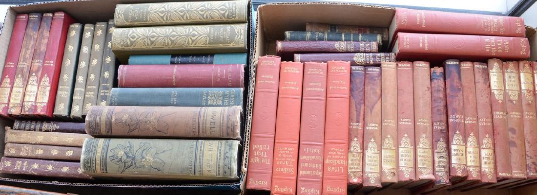 Four boxes of Victorian and leather bound books (1 of 2)
