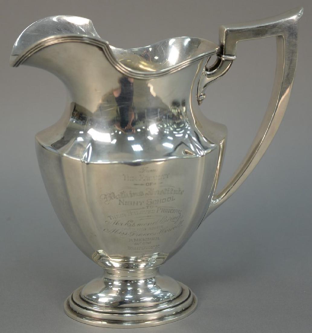 Gorham sterling silver pitcher, ht. 13 1/2in., 26.5 t