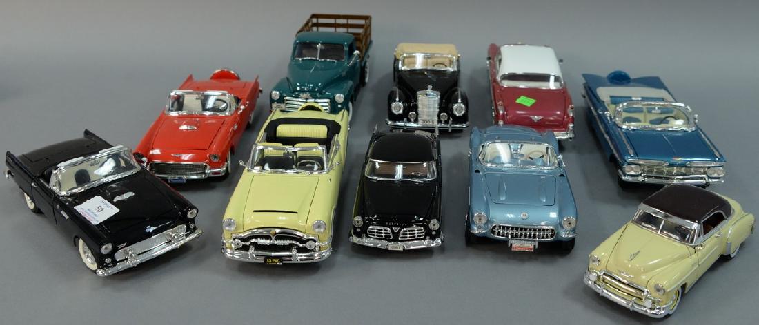 Group of ten 1950's model cars including Rose 1955 (1 of 7)