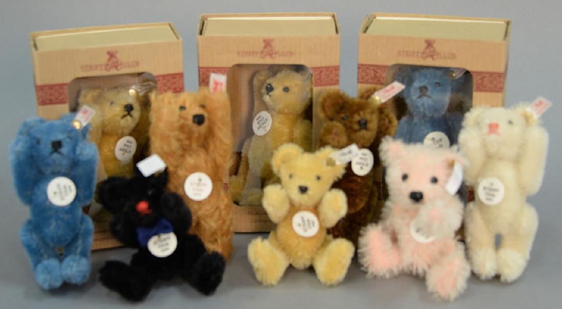 Set of ten Steiff club bears. (1 of 5)