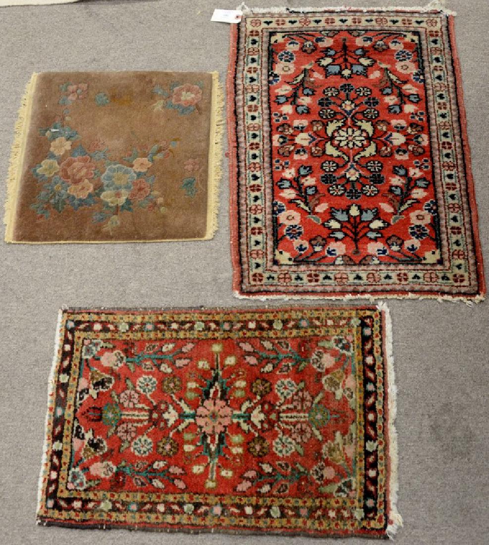 Seven Oriental mats, (1'4" x 2'), (1'6" x 2'5"), (1' x (1 of 4)