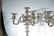 Pair of German silver five light candelabra - 4